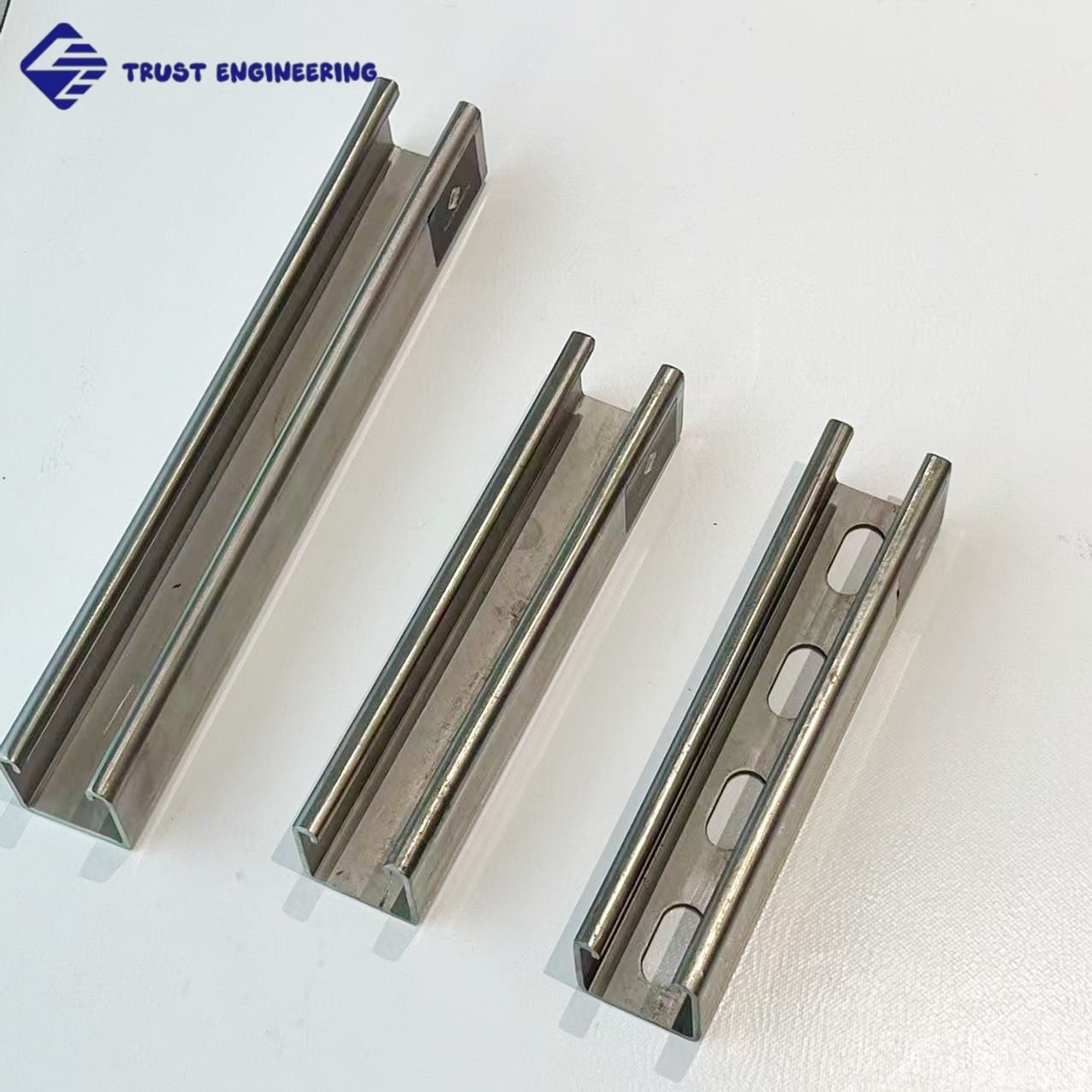 41x21mm slotted C-channel galvanized steel profile